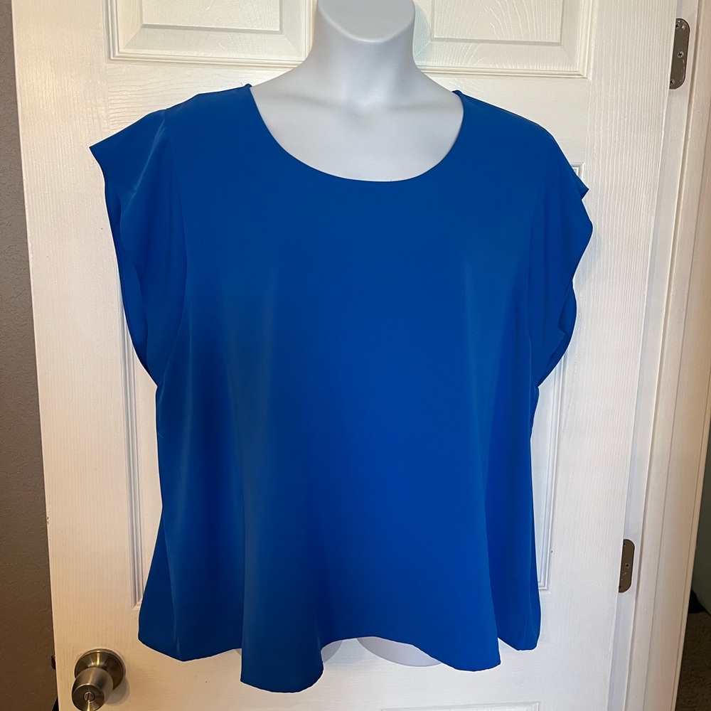 Beautiful royal blue Cato blouse